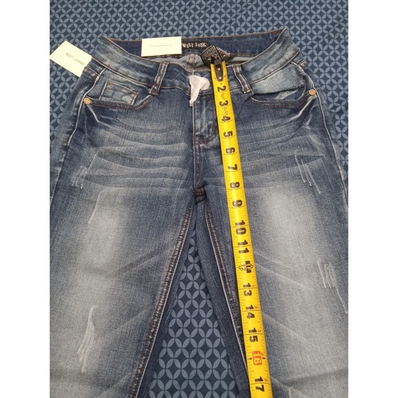 SL JEANS, STRETCH DENIM BLUE WAIST 29iN , H10 SLWG4874 SZ 3, SKINNY JEANS - Picture 7 of 11